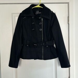 Guess Black wool Jacket, size L